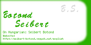 botond seibert business card